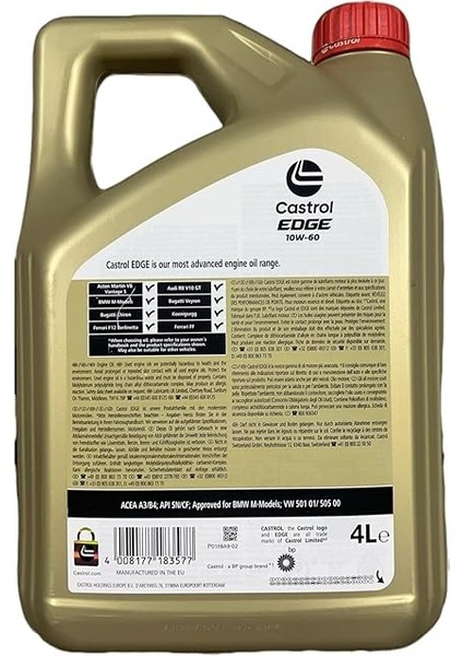Edge 10W-60 Super Car 4 Litre 2024 Ü.t fiyatları