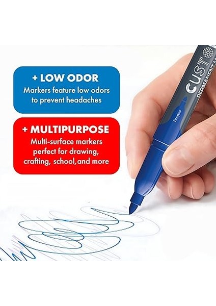 512511 Permanent Marker, Ince Uclu, Askili Paket 12'li fırsatları