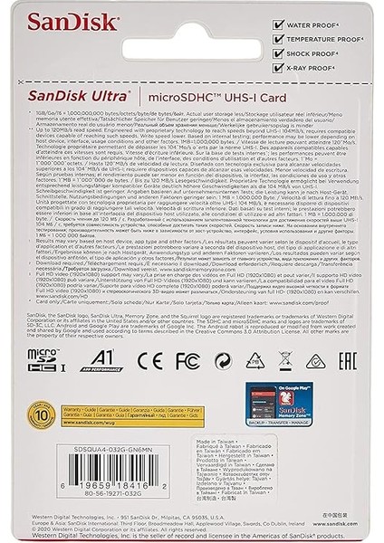Ultra 32 GB Microsdhc 120 Mb/s A1 Class 10 Uhs-I modelleri