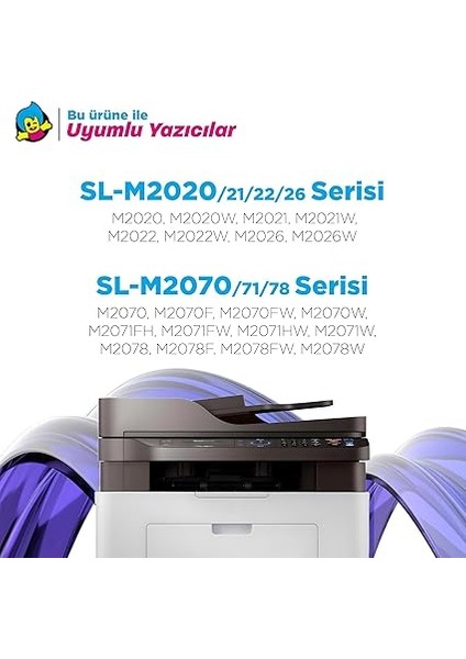 Samsung Uyumlu MLT-D111S Muadil Toner 2'li Paket / Xpress M2020 / M2022 / M2070 modelleri