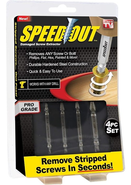 Speedout Vida Çıkarıcı ve Vida Çıkarıcı Seti