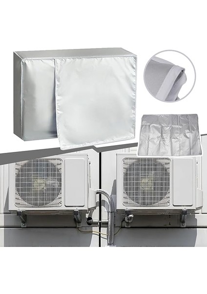 Klima Kapağı, Toz Önleyici Kar Karşıtı Su Geçirmez Çoklu Boyutlar Oxford Kumaş Dış Mekan Klima Için Klima Kılıfı (Büyük 1,5 P) fiyatları