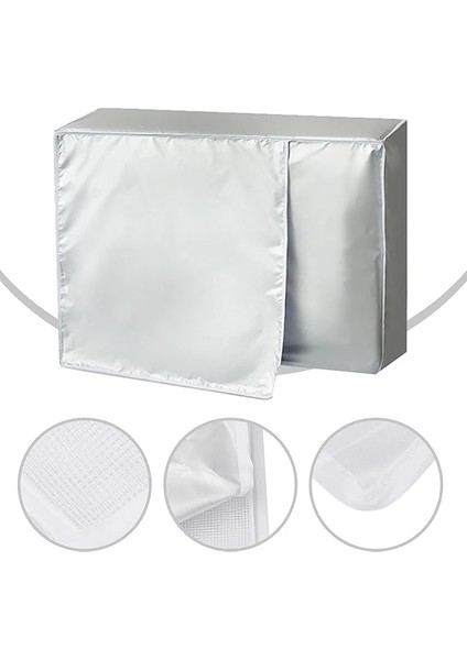 Klima Kapağı, Toz Önleyici Kar Karşıtı Su Geçirmez Çoklu Boyutlar Oxford Kumaş Dış Mekan Klima Için Klima Kılıfı (Büyük 1,5 P) modelleri