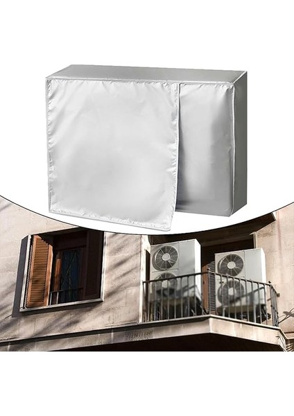 Klima Kapağı, Toz Önleyici Kar Karşıtı Su Geçirmez Çoklu Boyutlar Oxford Kumaş Dış Mekan Klima Için Klima Kılıfı (Büyük 1,5 P) fırsatları