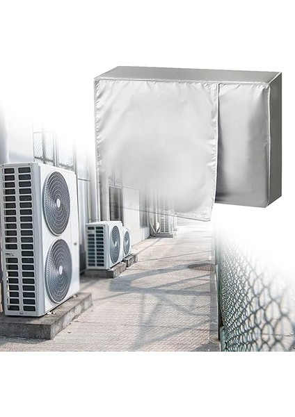 Klima Kapağı, Toz Önleyici Kar Karşıtı Su Geçirmez Çoklu Boyutlar Oxford Kumaş Dış Mekan Klima Için Klima Kılıfı (Büyük 1,5 P) indirimleri