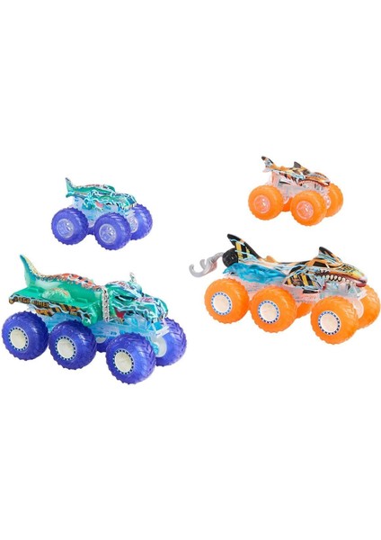 HYJ29 Hot Wheels Monster Trucks Power Smashers Çoklu Paket modelleri
