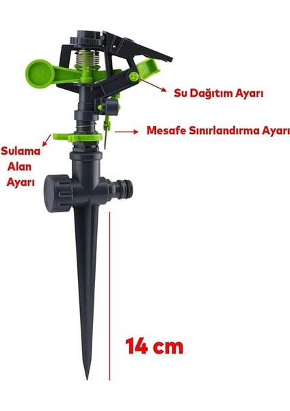 Plastik Kazıklı Toprağa Gömmeli Hareketli Vurmalı Tabanca Su Fıskiyesi Bahçe Çim Sulama Aparatı fiyatları