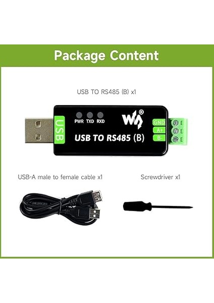 Industrial USB To RS485 Bidirectional Converter Onboard Original CH343G Multi-Protection Circuits fiyatları
