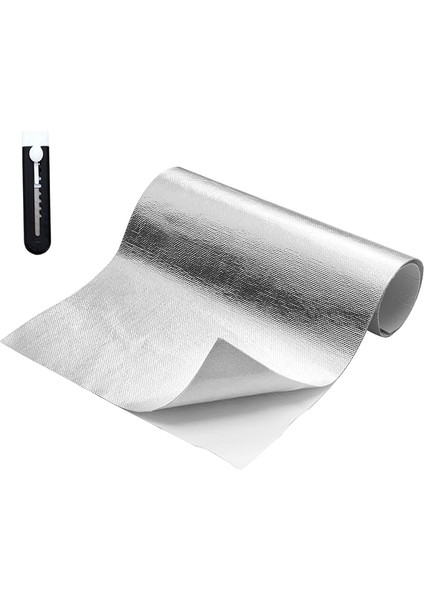 60 x 250 cm Isı Koruma Matı, Kendinden Yapışkanlı, Yapışkan Arka Yüzey, Alüminyum, Cam Elyafı, Levha, Alüminyum, Isı Koruması, Pratik Isı Levhası, Hortum ve Otomatik Kullanım Için