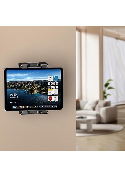 4,7-13 Inç Tablet Akıllı Telefon Eokuyucu Için Evrensel Tablet Duvar Montaj Tutucu, Ipad, Iphone, Kindle Fire Hd, Galaxy Tab, Switch, Delinmiş Vidalı Montaj ile Uyumlu 360° Ayarlama fiyatları