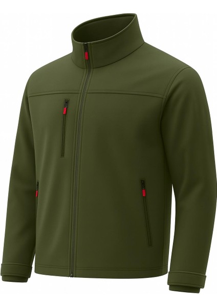 Erkek Içi Polarlı, Şapkası Çıkarılabilir Su ve Rüzgar Geçirmez Softshell spor mont fiyatları