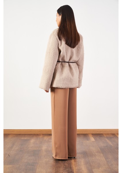 Soft Kürk Ceket Vizon fırsatları