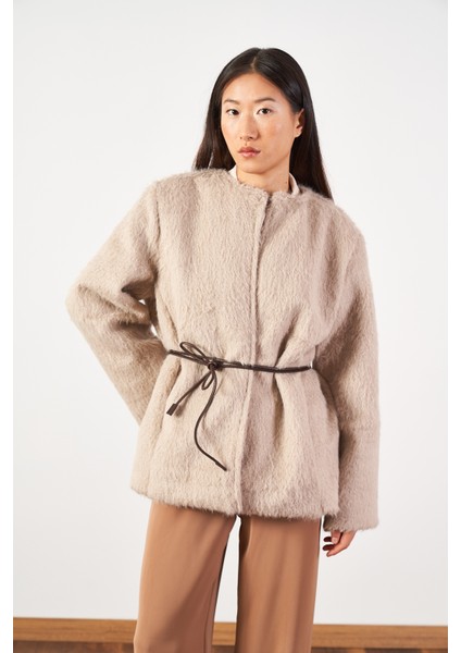 Soft Kürk Ceket Vizon indirimleri