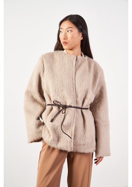 Soft Kürk Ceket Vizon