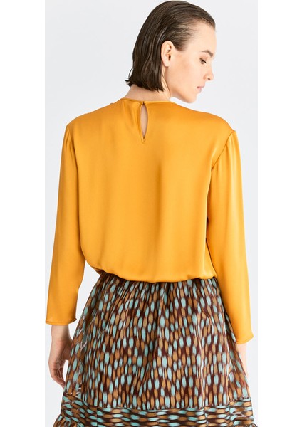 Büzgülü Bluz Safran K2013003_041 modelleri