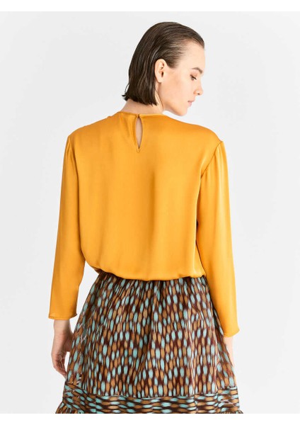 Büzgülü Bluz Safran K2013003_041 indirimleri