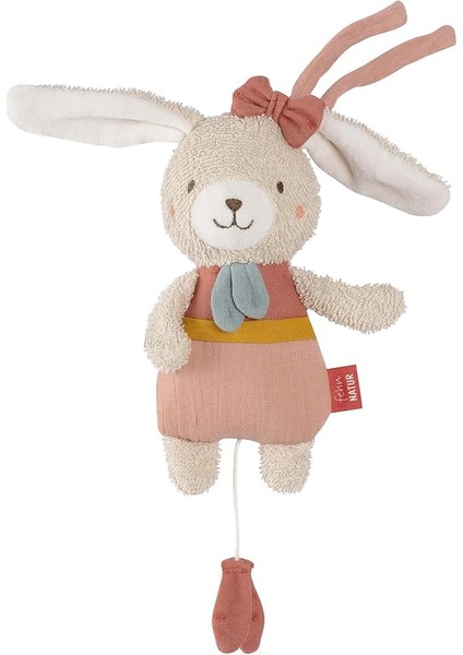 Mini Müzik Kutusu Tavşan - Sevimli Oyuncak ve Pamuklu Uyku Yardımcısı (Organik) - Rahatlatıcı Melodi - Bebekler ve Küçük Çocuklar Için