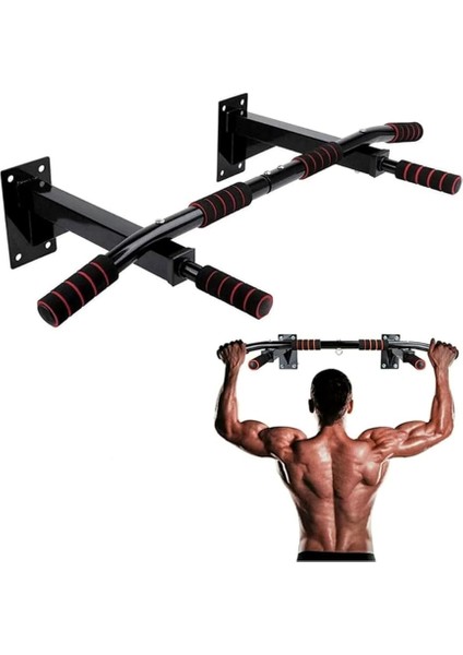 Koridor Kapı Barfiksi - Ayarlanabilir Barfiks Aleti, Çekme Barı ve Kapı Barı, Dayanıklı Çelik Yapı, Kolay Kurulum, Üst Vücut Egzersizi ve Güç Antrenmanı Için Ideal CKS-112