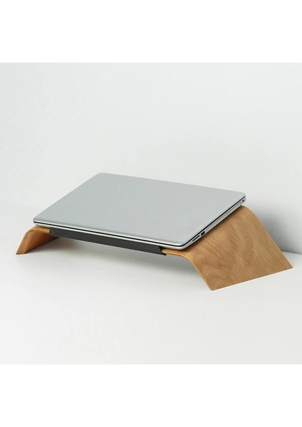 Wood Laptop Standı | Macbook Yükseltici | Laptop Yükseltici | Laptop Tutucu