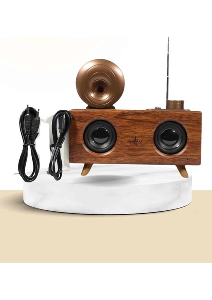 Nostaljik Radyo Bluetooth Bağlantılı Şarjlı Yüksek Ses Kaliteli fiyatları
