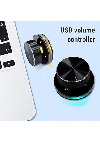 Hacim Kontrol Düğmesi, Pc Bilgisayar Hoparlörü Hacim Kontrol Ses Harici Hacim Kontrol Düğmesi Rgb Işığı, Android Için Ses Denetleyicisi fiyatları