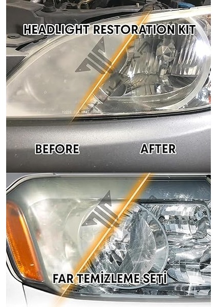 Buharlı Far Temizleme Far Parlatma Avantajlı Set Paket (Headlight Cleaner Kıt) modelleri