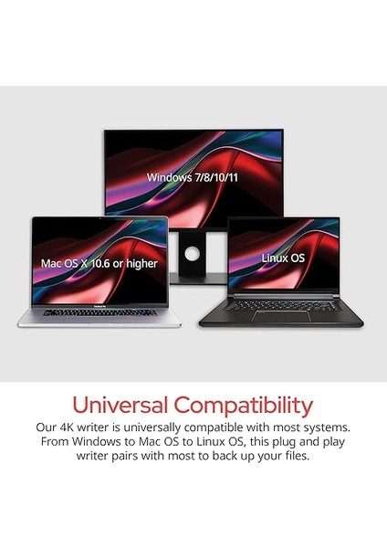 Ultra Hd 4K Blu-Ray Yazıcı Usb-C, Siyah fırsatları