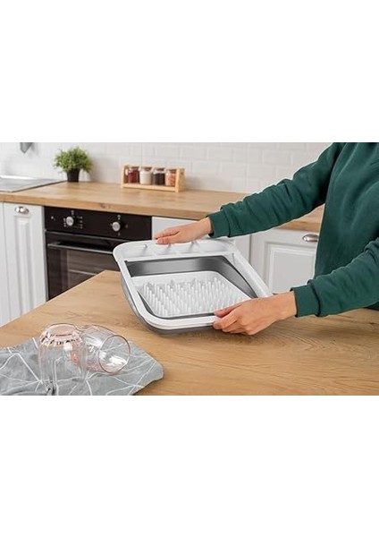 Katlanabilir Bulaşık Kurutmalık, Yer Kaplamaz Minimal Tabaklık fırsatları