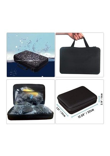 50 Parça Aksiyon Kamera Aksesuar Seti Çantalı – Gopro ile Uyumlu, Djı ile Uyumlu, INSTA360 ile Uyumlu Çantalı Spor Montaj Kiti Vlog Seyahat Çekim Aparatları modelleri