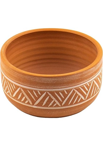 Terracota Hitit Desen Toprak Aranjman Saksı – 20 cm Çap fiyatları