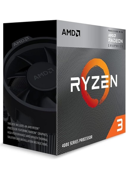 Ryzen 3 4300G Wraith Stealth - (Am4/4 ÇEKIRDEK/3.80GHZ/6MB/65W/RADEON) - 100-100000144BOX