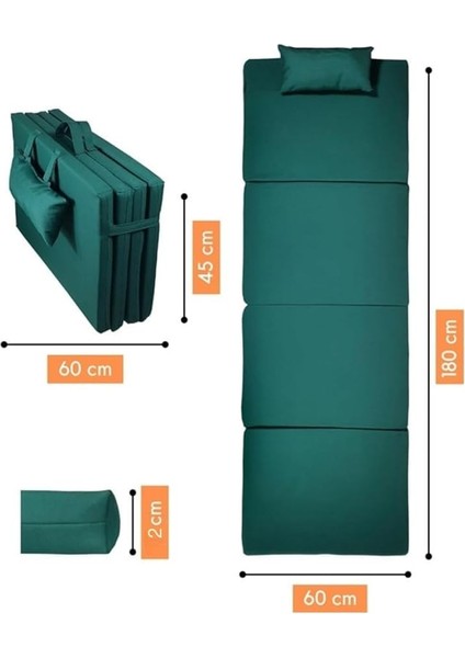 Taşınabilir Katlanır Plaj Havuz Minderi, Şezlong Minderi Kamp Yatağı Mavi indirimleri