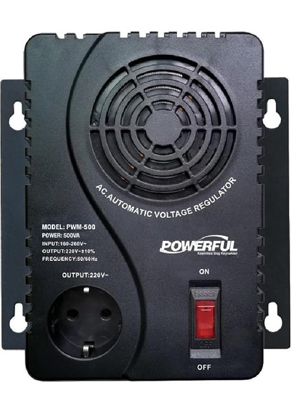 PWM-500 500VA 250W Kombi, Buzdolabı Otomatik Voltaj Regülatörü