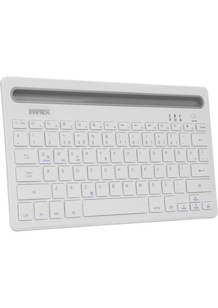 KB-BT82 Q Kablosuz Beyaz/gümüş Mac/win/android/ıos Uyumlu Bluetooth Ultra Ince