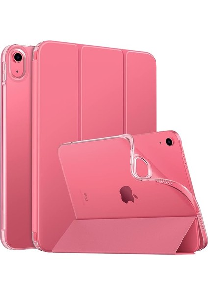 Case For New iPad (A16) 11TH Generation 2025/ 10TH Generation 2022, iPad 11 Inch/ 10.9" Case With Soft Tpu Translucent Frosted Back Cover, Auto Wake/sleep, Support Touch Id,watermelon Red
