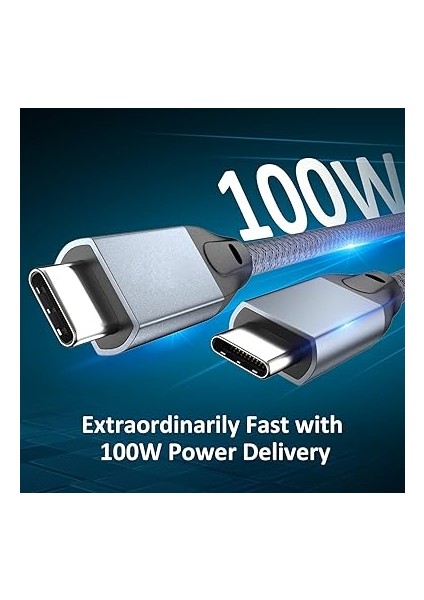 C - USB C Kablosu 100W 0.2m, Usebean USB 3.2 Gen 2x2 20GBPS Veri Aktarımı Type-C Kablo Pd 100W Hızlı Şarj, 4K Video Monitör Kablo Thunderbolt 3/4 MacBook Pro,ipad Pro,galaxy S23/S22,IMAC fiyatları