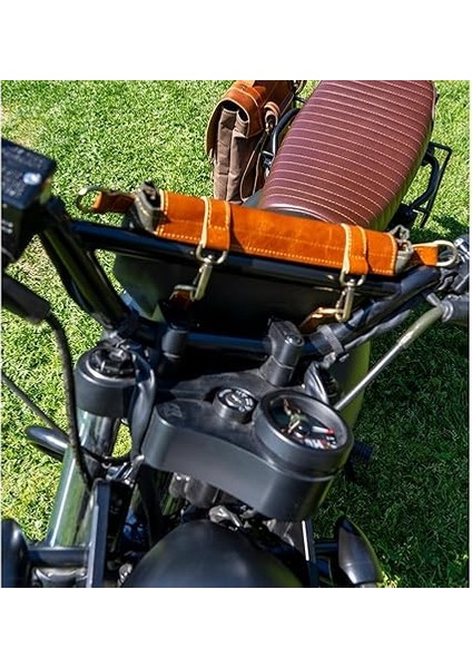 Motor Accessory Motosiklet Çantası, Motosiklet Gidon Çantası, Deri, Geçme Kilitli (Yeşil) modelleri