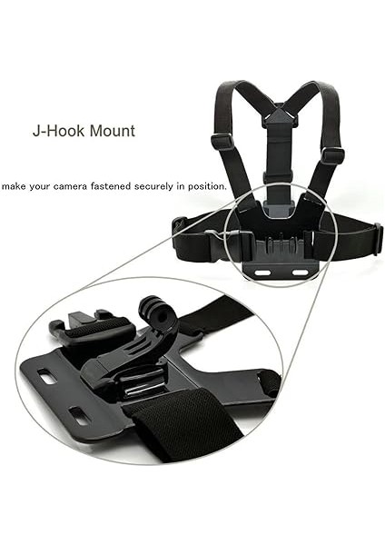 4'ü 1 Arada Aksiyon Kamerası Aksesuar Kiti Gopro Hero 13 12 11 10/ Akaso Brave 4 Pro/cooau/djı Osmo Action 4 5 PRO/SJCAM/INSTA360 ile Uyumlu Göğüs Koşum Kafa Bandı modelleri