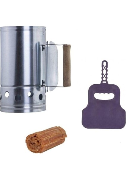 Mangal Barbekü Yakma Seti Kormatik Çıra Yelpaze Maşa Eldiven Fırça Közmatik Mangal Yak 6 Parça Set fiyatları