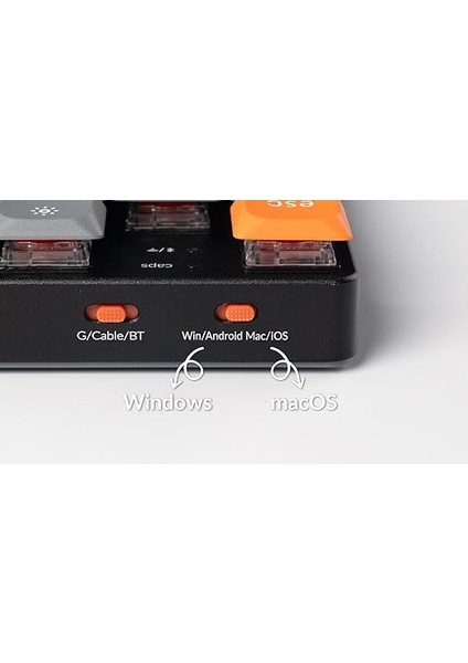 K5 MAX%100 Rgb Türkçe Red Switch Kablosuz Karbon Siyah Mekanik Klavye fırsatları