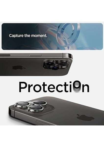 iPhone 17 Pro Max / 17 Pro / 16 Pro Max / 16 Pro / 15 Pro Max / 15 Pro / 14 Pro Max / 14 Pro Kamera Lens Camı Koruyucu Kolay Kurulum Glas.tr Ez Fit Optik Pro (2 Adet) Crystal Clear - AGL06914 modelleri
