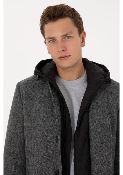 Erkek Gri Kaban 50310341-VR024 fiyatları