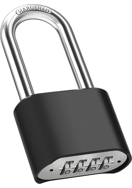 Ağır Şifreli Kilit, Uzun Zincirli [8mm Kalınlığında], Hava Şartlarına Dayanıklı 4 Haneli Kombinasyon Kilidi, Dış Mekan Güvenlik Kilidi, Su Geçirmez ve Hırsızlığa Karşı Güvenli, Avlu, Çit, Garaj, Kapı