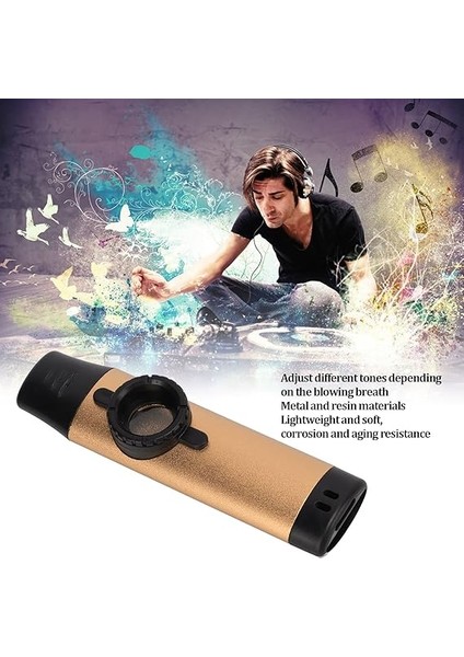 Müzisyenler ve Sanatçılar Için Ideal Flüt Membranlarına Sahip Profesyonel Metall -Kazoo Kağıdı (Gold) fiyatları