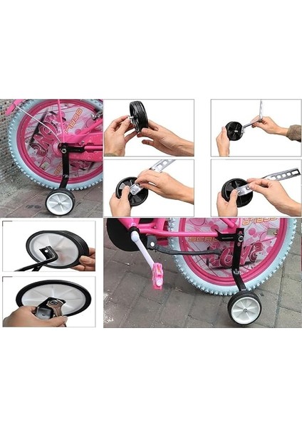 Bisiklet Yan Denge Tekeri Kalın Demirli 16 ve 20 Jant Bisiklet Yan Tekeri fırsatları