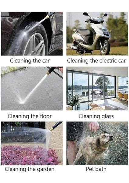 Basınçlı Su Püskürtme Tabancası Araba Yıkama Bahçe Sulama Evrensel Hortum ve Musluk Uyumlu H2 indirimleri