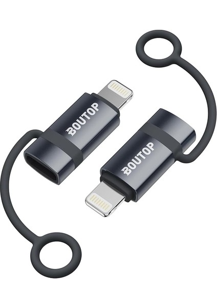 [mfi Sertifikalı] 3A 36 W USB C - Yıldırım Adaptörü, Usbc - Lightning Adaptörü Desteği Veri Senkronizasyonu/pd Hızlı Şarj iPhone iPad Airpods ile Uyumlu, Kayıp Önleyici Tutucu - 2'li Paket