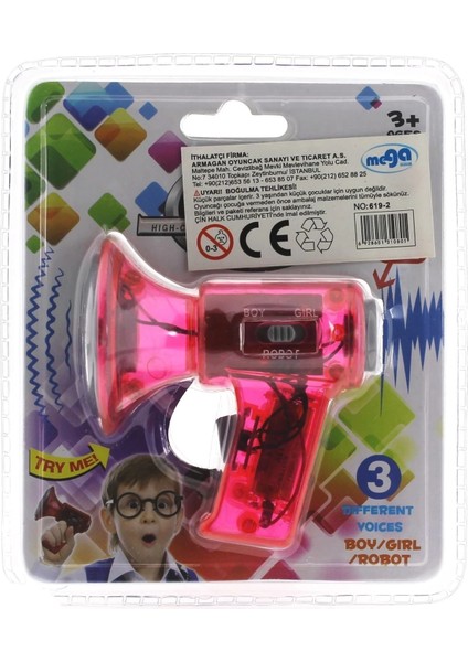 Ses Değiştirici Mini Pembe Megafon fiyatları