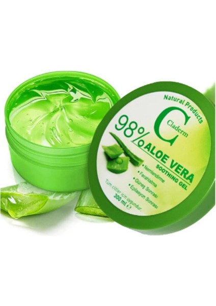 Aloe Vera Jel 300 Ml, Güneş Sonrası, Epilasyon Sonrası Nemlendirme, Ferahlatma
