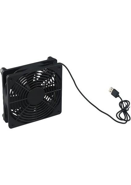 120MM USB Fan - Taşınabilir Elektronik Soğutma Fanı - 56CFM 5V USB Powered Case Fan Pc Fan Tablet Tv Alıcısı Yönlendirici Dvr Play Station (B)